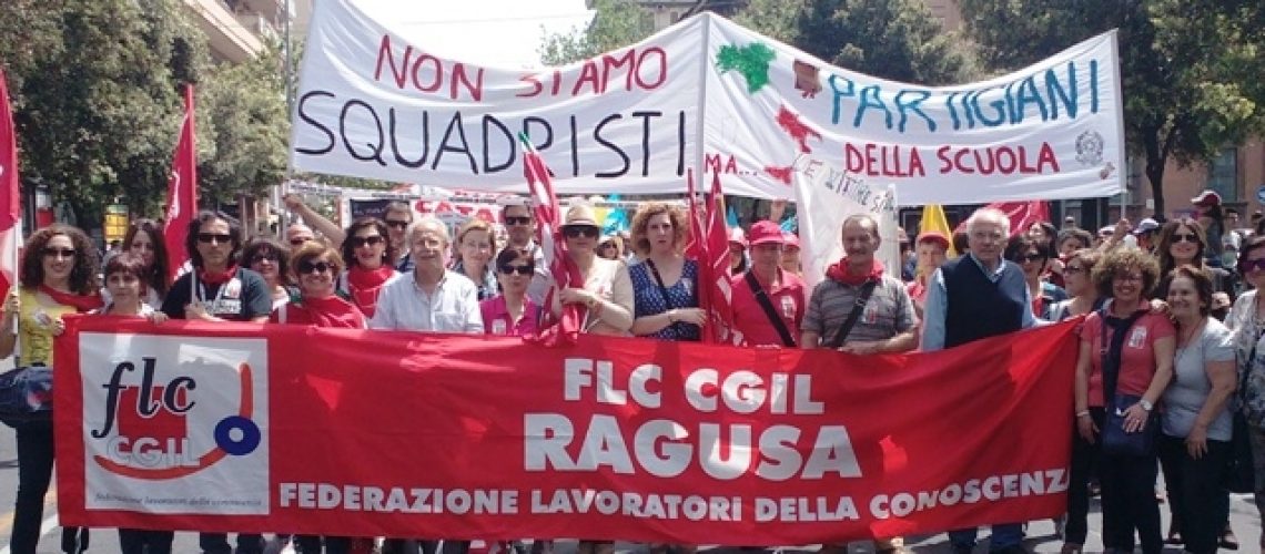 Delegazione Flc a Catania per sciopero scuola