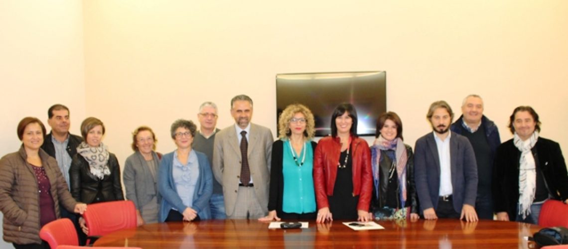 Foto di gruppo con sindaco e assessore Floridia