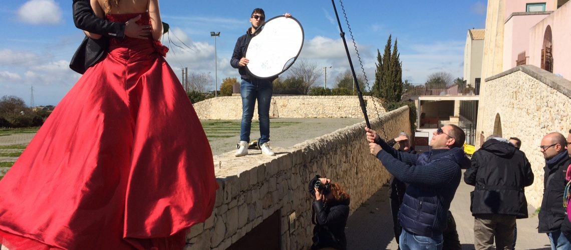 Fotografi e modelli in azione a Ragusa