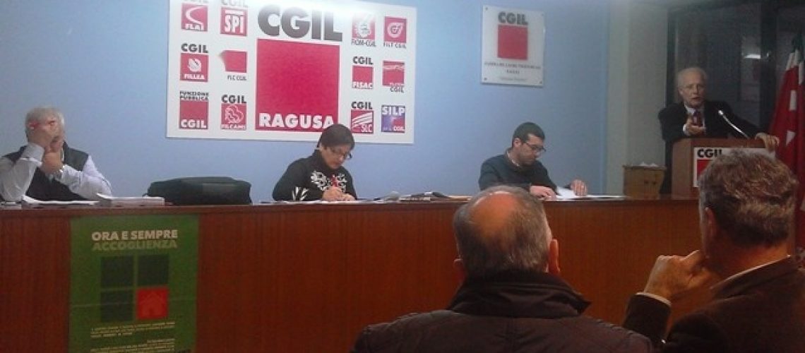 Il direttivo della Cgil di Ragusa