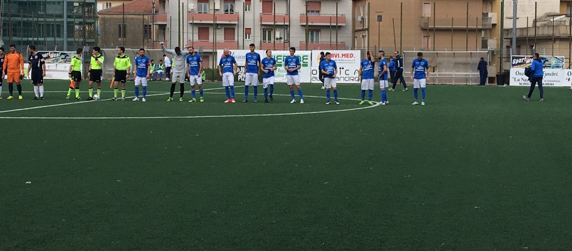 La squadra azzurra scesa in campo ieri pomeriggio