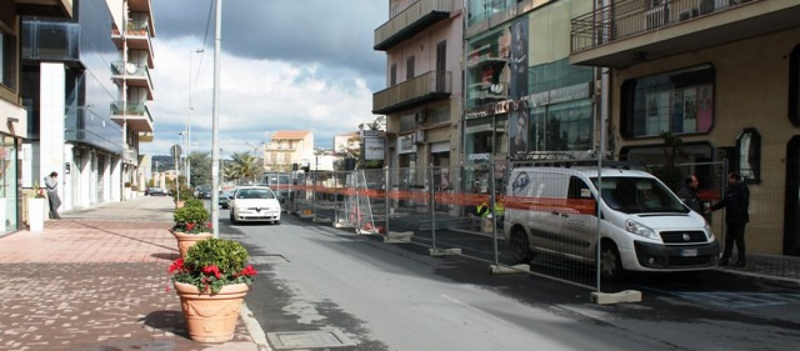 Lavori in Via Sacro Cuore