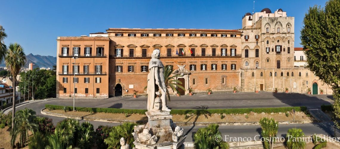 Palazzo Reale (Palazzo dei Normanni), fronte Nord-Est: