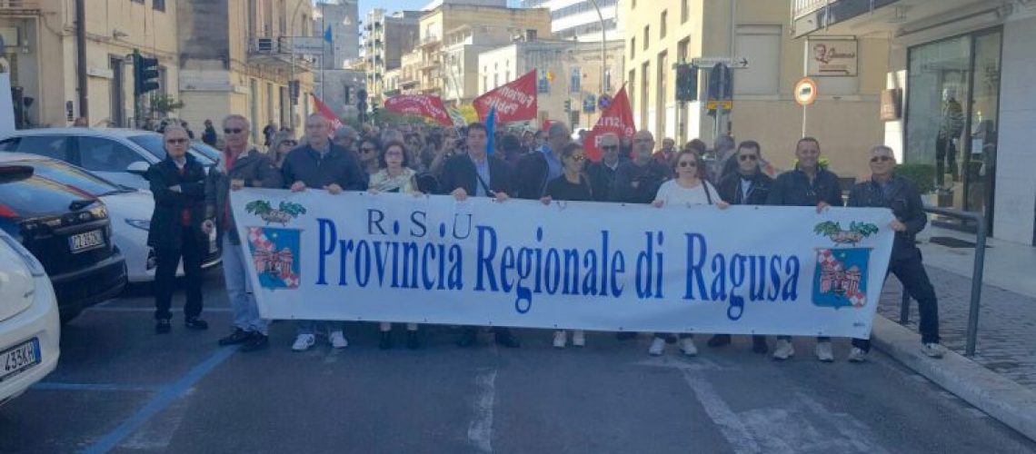 Sciopero dipendenti provincia ragusa