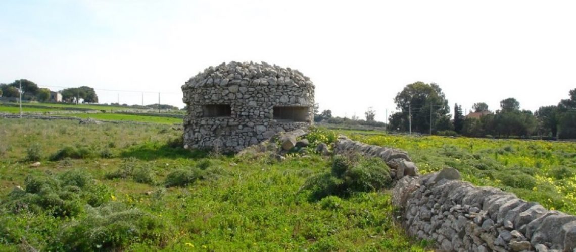 Una postazione difensiva della seconda guerra mondiale nel Ragusano