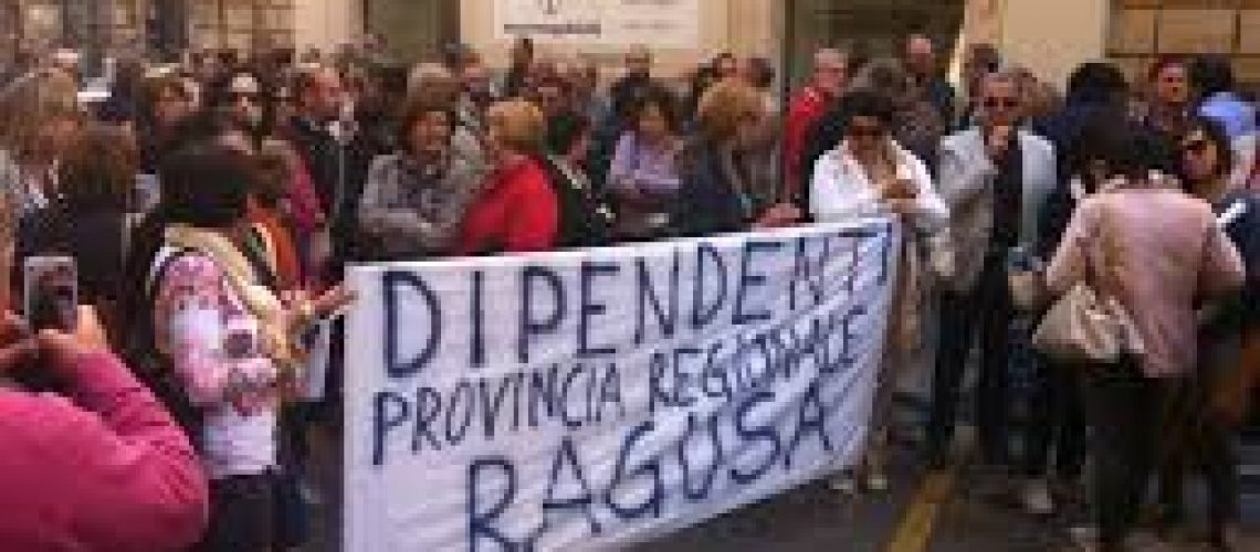 sciopero dipendenti provincia ragusa